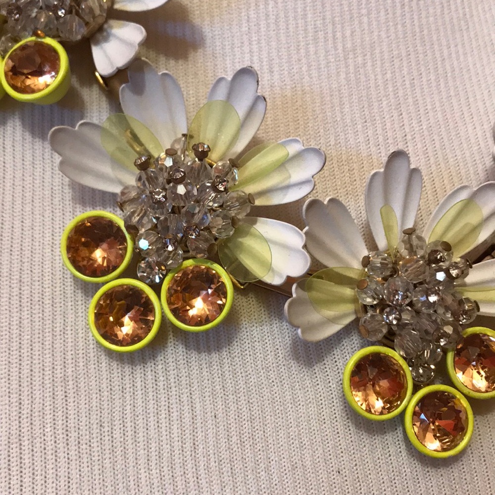 Jcrew Flower Statement Necklace - image 2